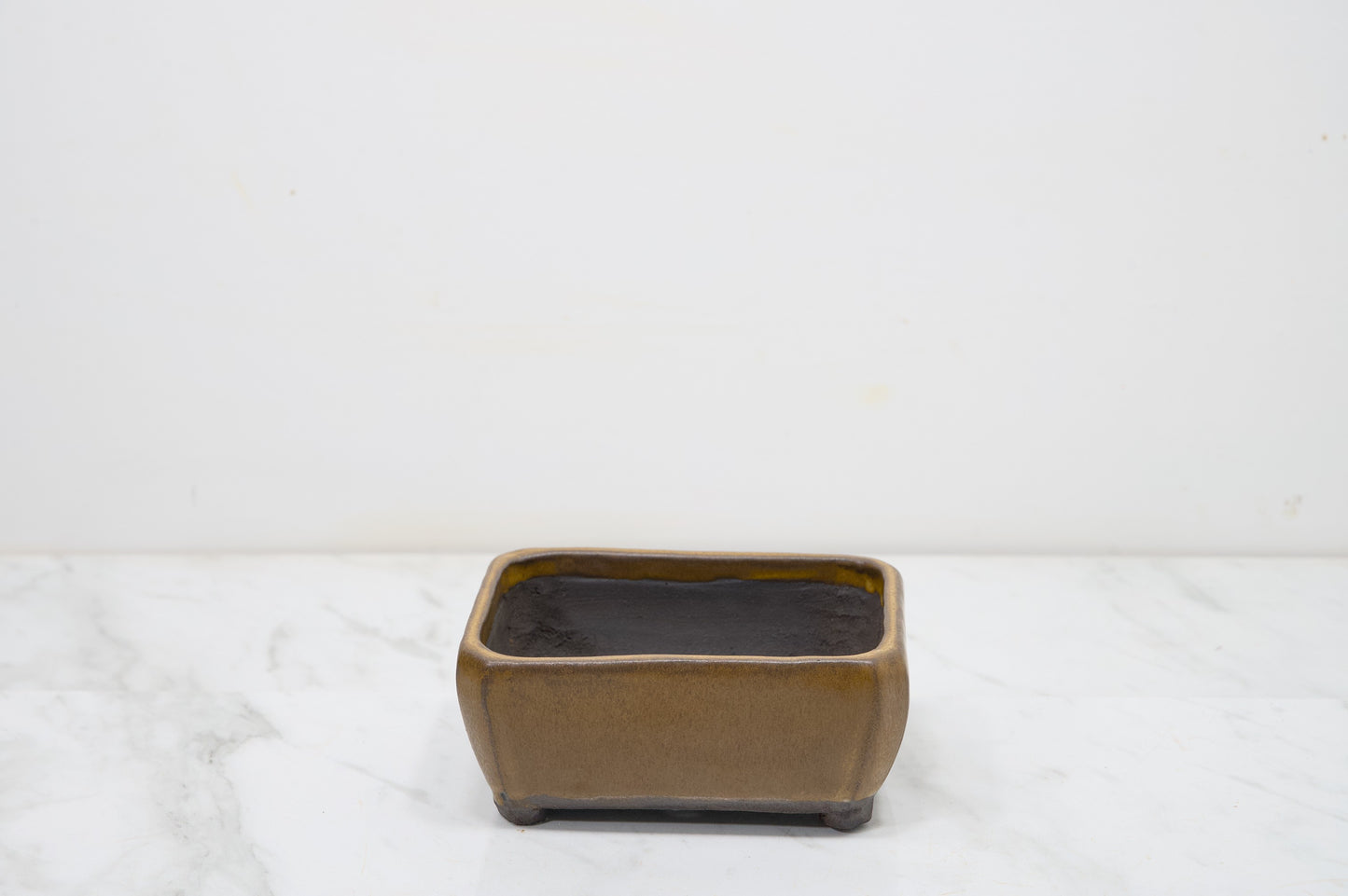 Venus Brown DEEP Rectangular 14cm Ceramic Pot