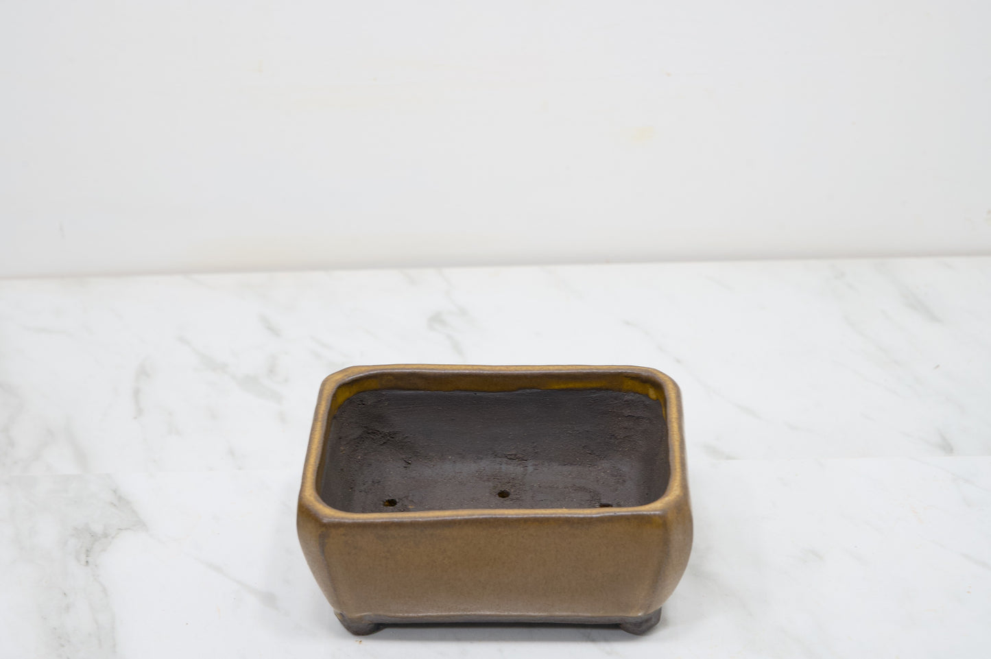 Venus Brown DEEP Rectangular 14cm Ceramic Pot
