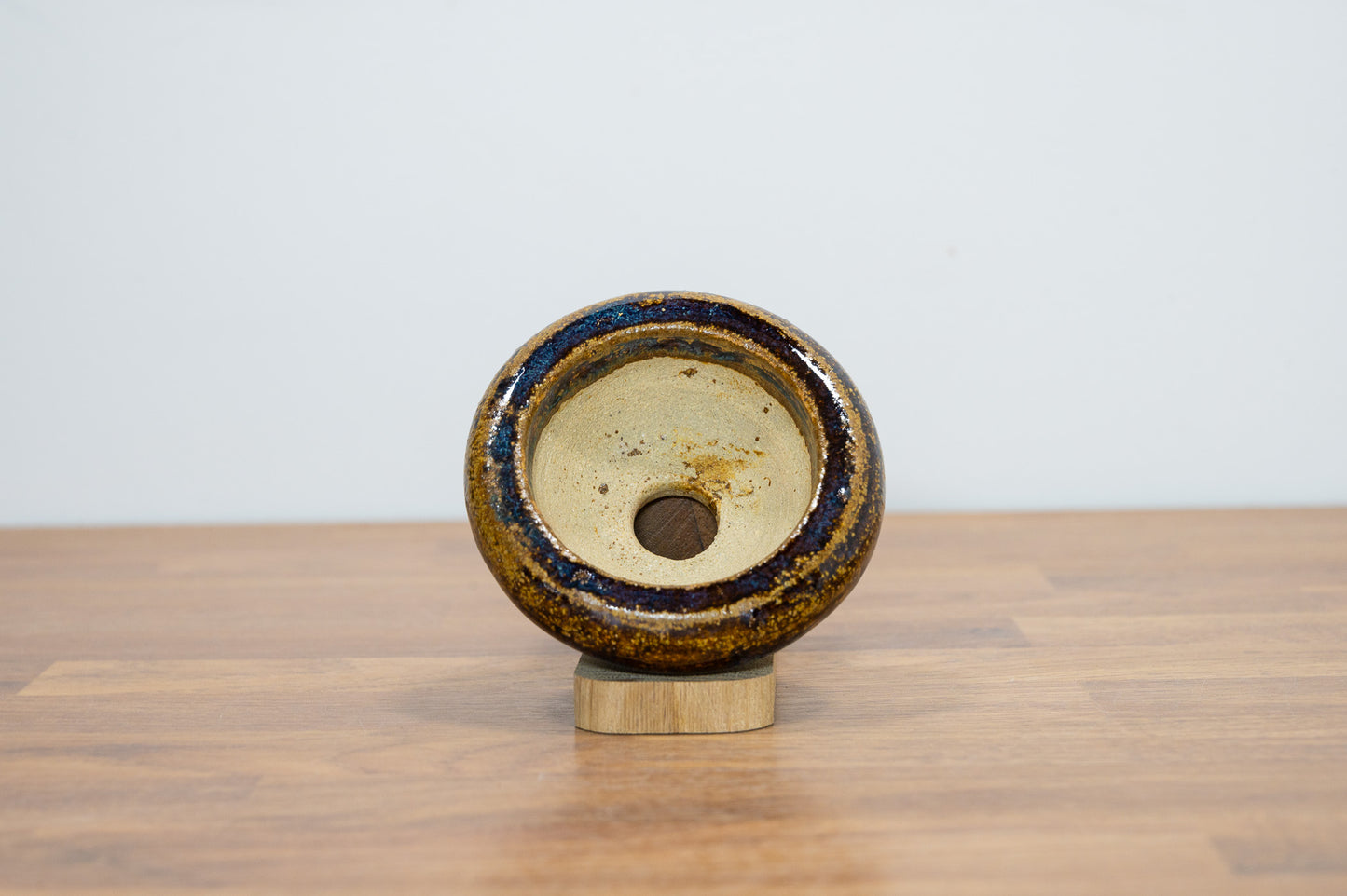 Topaz Round Ceramic Bonsai Pot 8cm