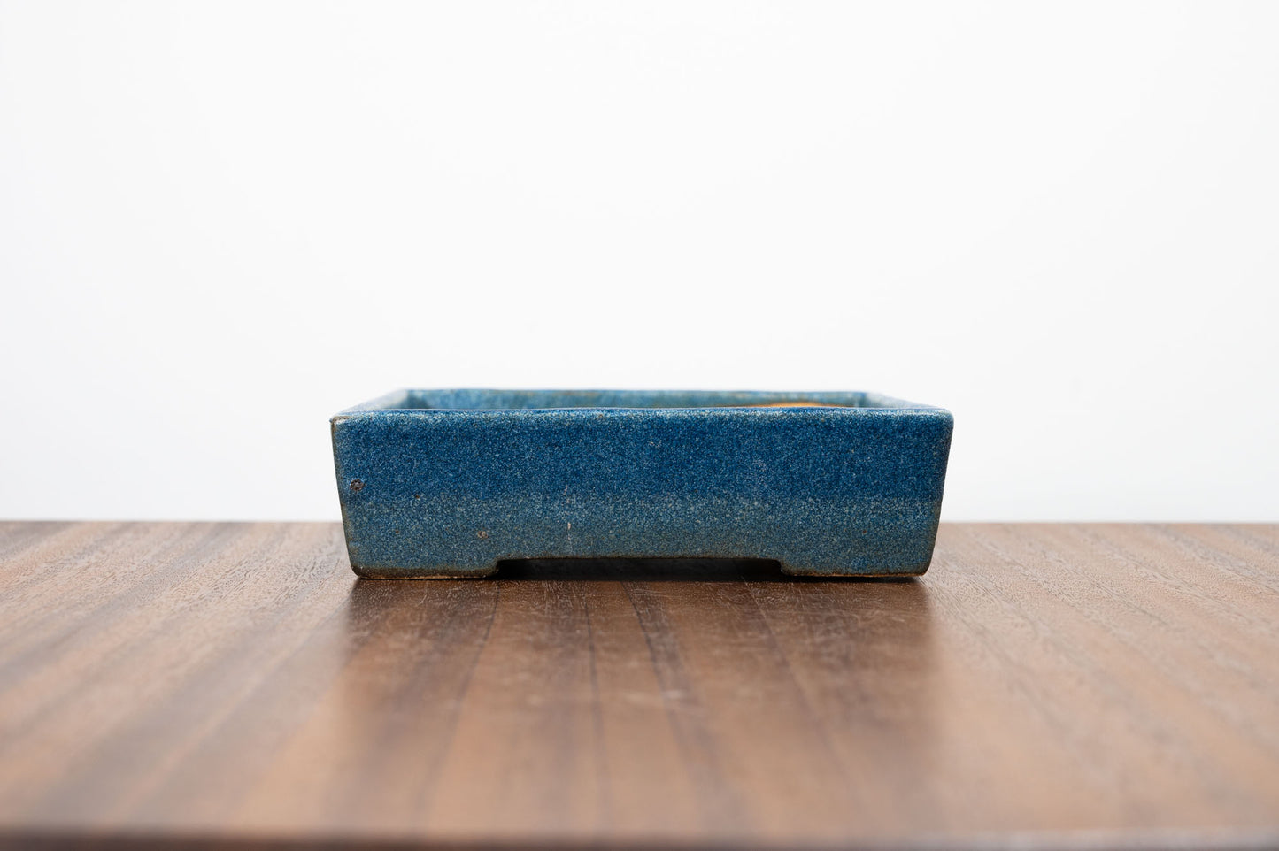 Matt Blue Rectangular Bonsai Pot 12.5cm