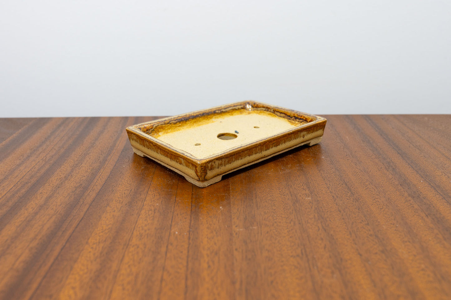 Rectangular Shallow Bonsai Dish in 5 colour variants 12.5cm