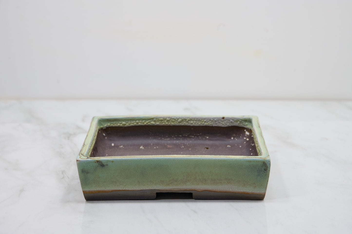 Light Green  Rectangular Ceramic Bonsai 17cm Dish