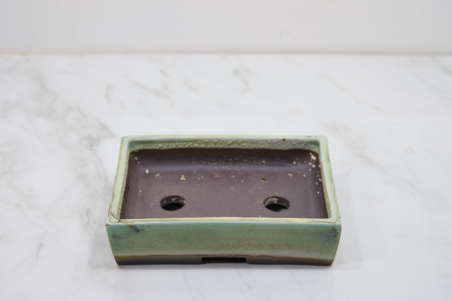 Light Green  Rectangular Ceramic Bonsai 17cm Dish