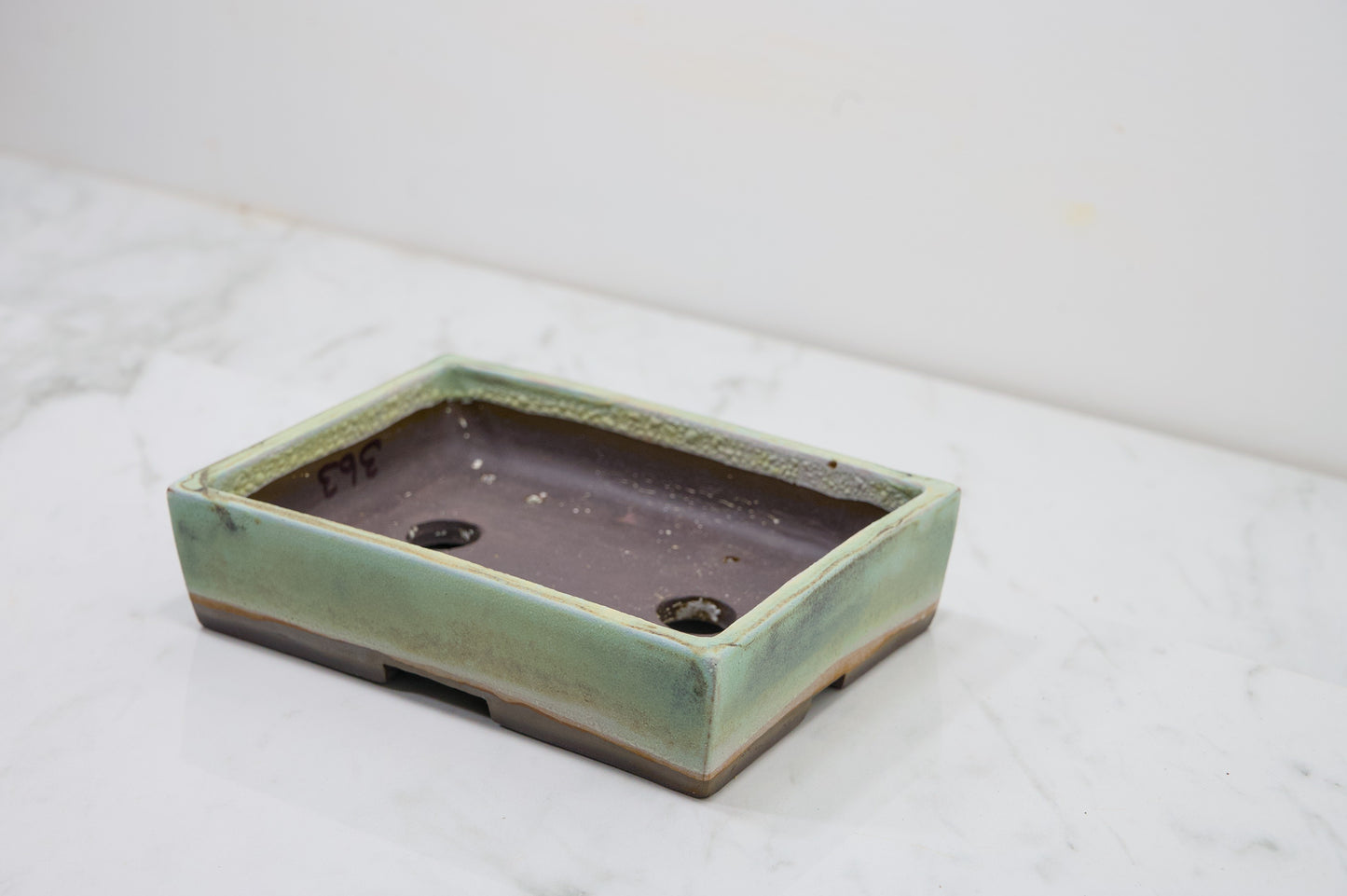 Light Green  Rectangular Ceramic Bonsai 17cm Dish