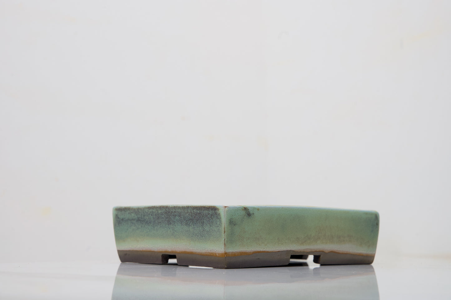 Light Green  Rectangular Ceramic Bonsai 17cm Dish