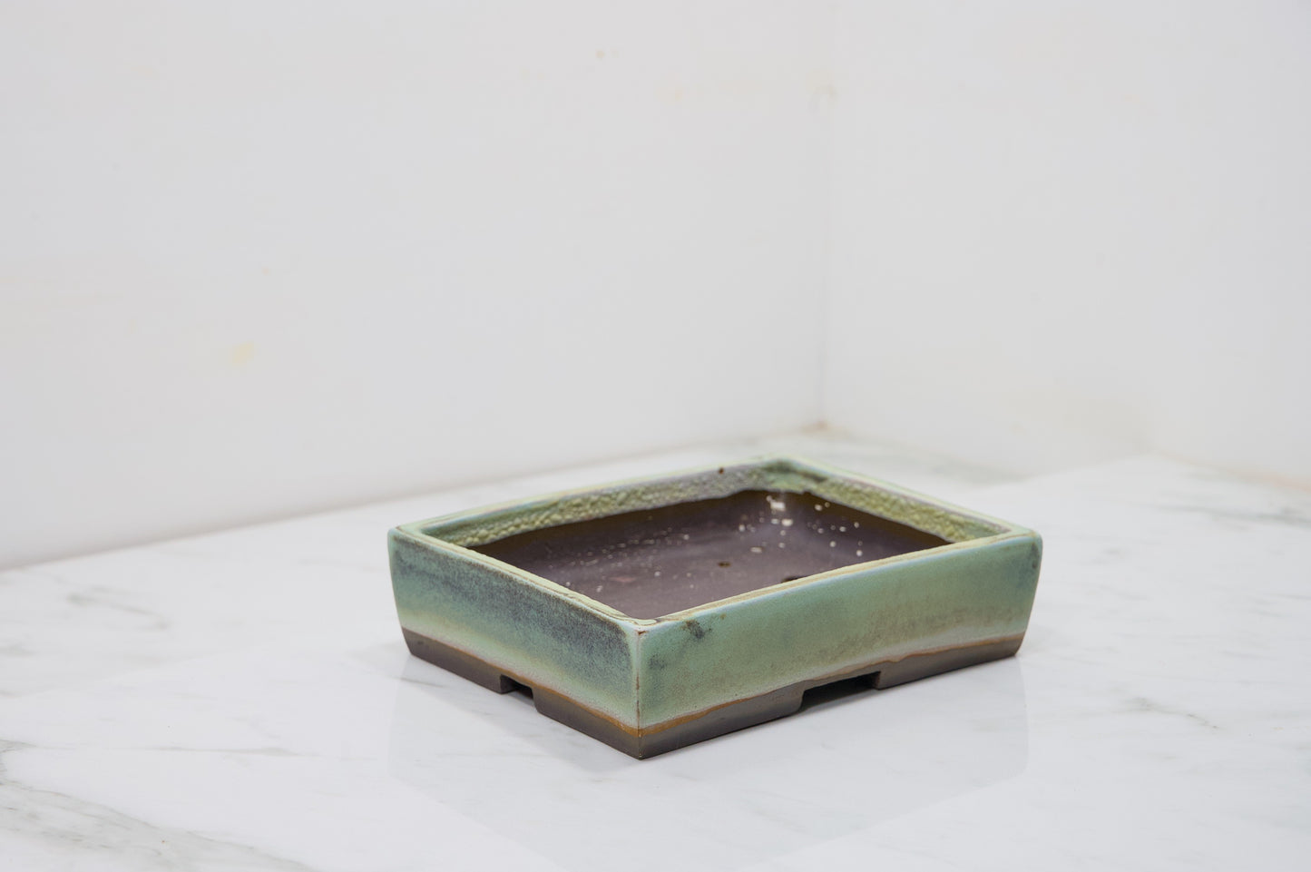 Light Green  Rectangular Ceramic Bonsai 17cm Dish