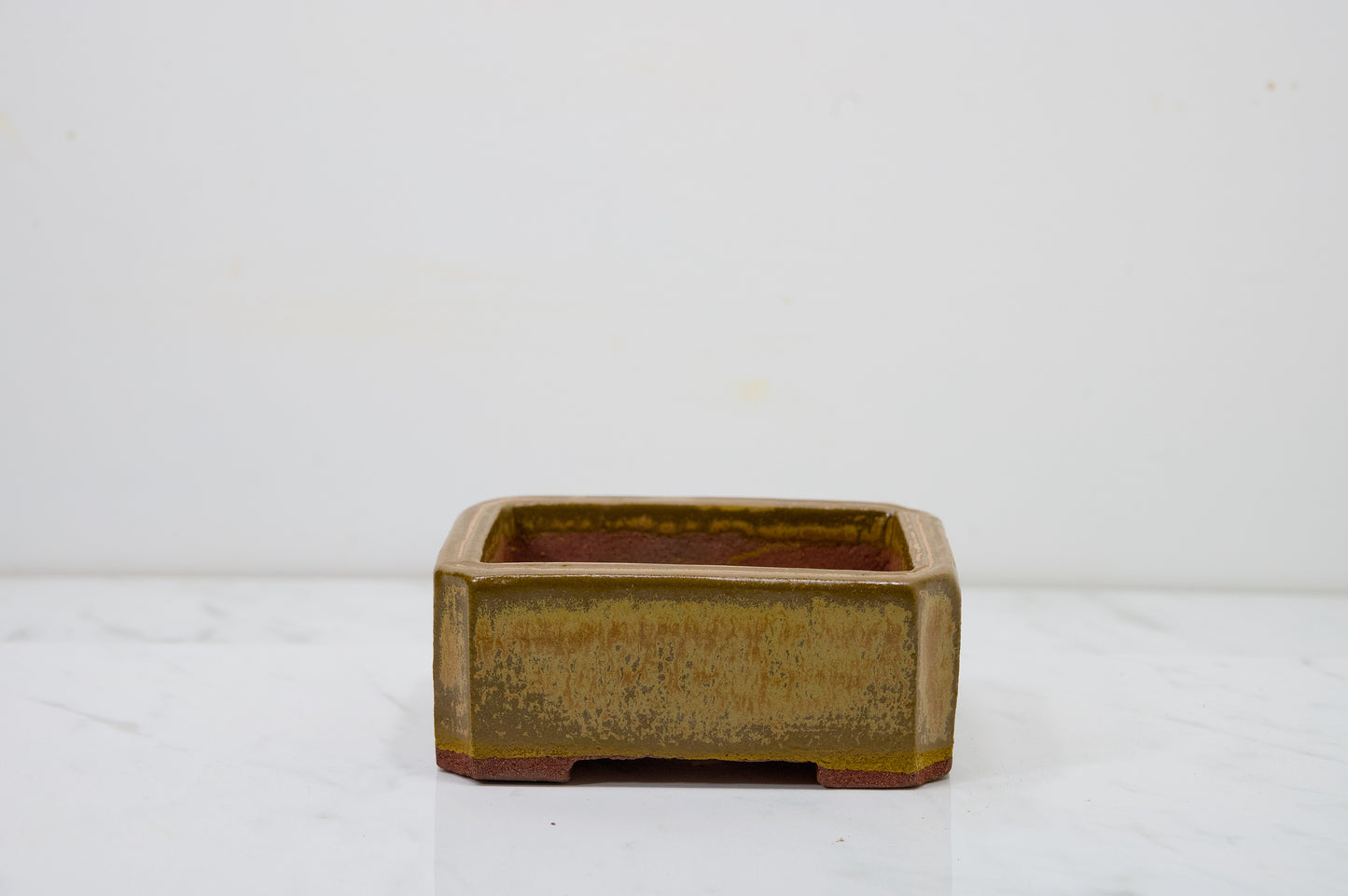 Carved in Red Clay -  Topaz Ceramic 13cm Vessel