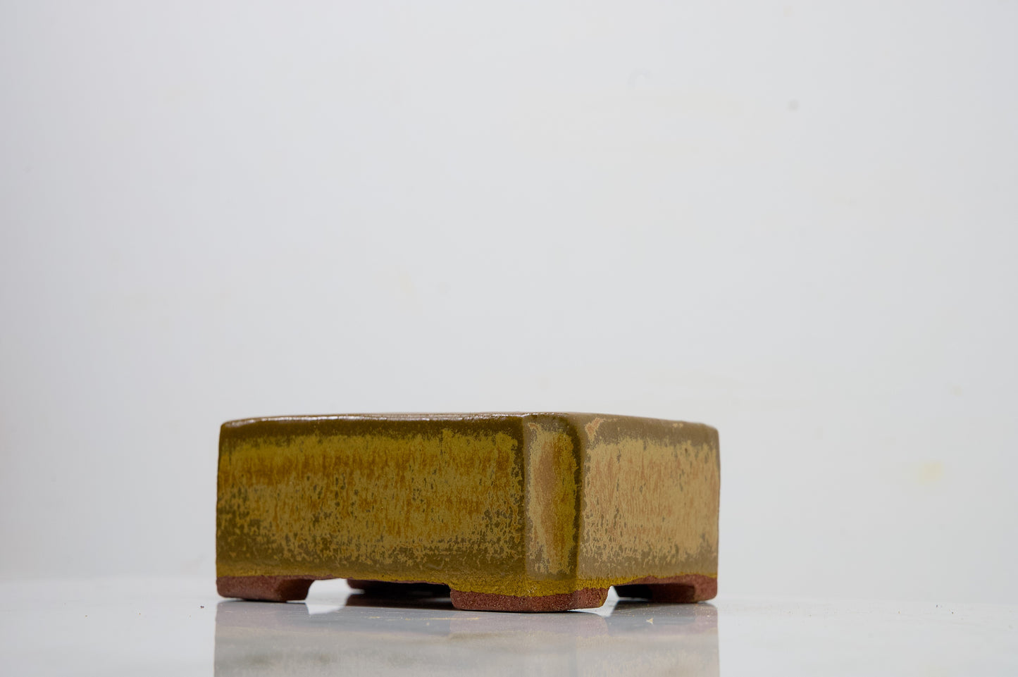 Carved in Red Clay -  Topaz Ceramic 13cm Vessel