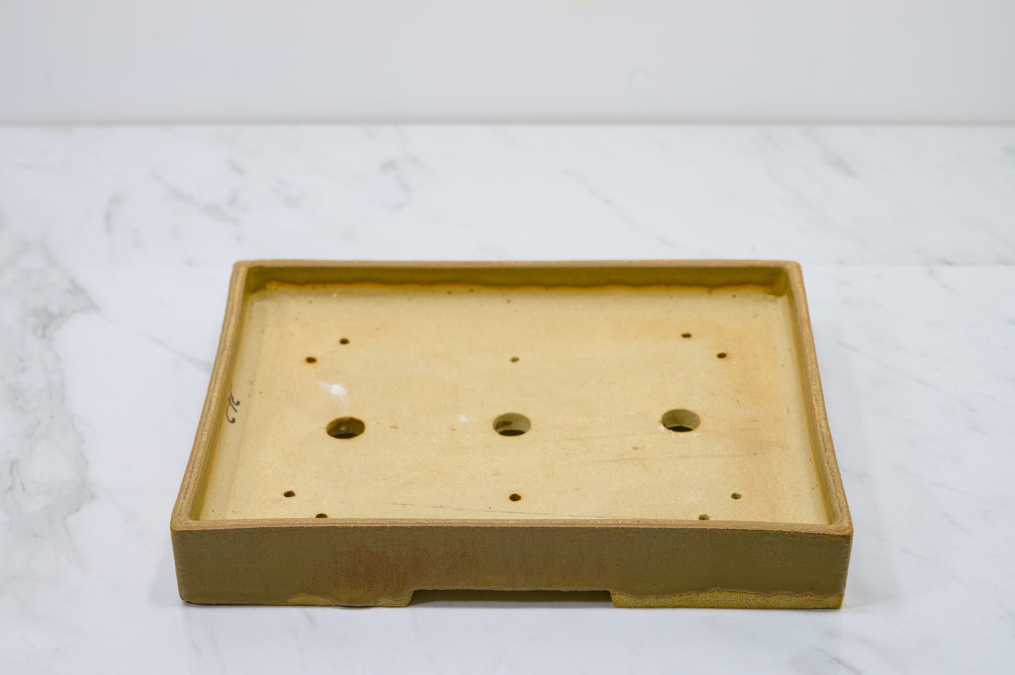 Venus Brown Rectangular Ceramic Bonsai Dish 24cm