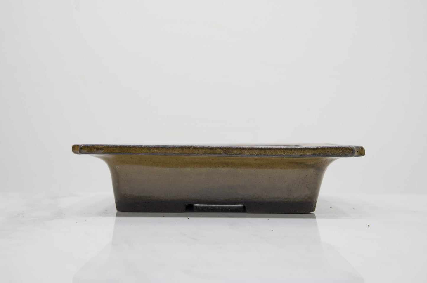 Tundra Glazed Shallow Rectangular Ceramic Bonsai 20cm Dish
