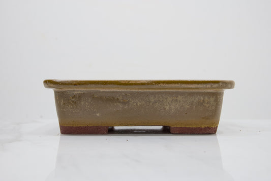 Venus Brown Rectangular Bonsai Dish 17cm