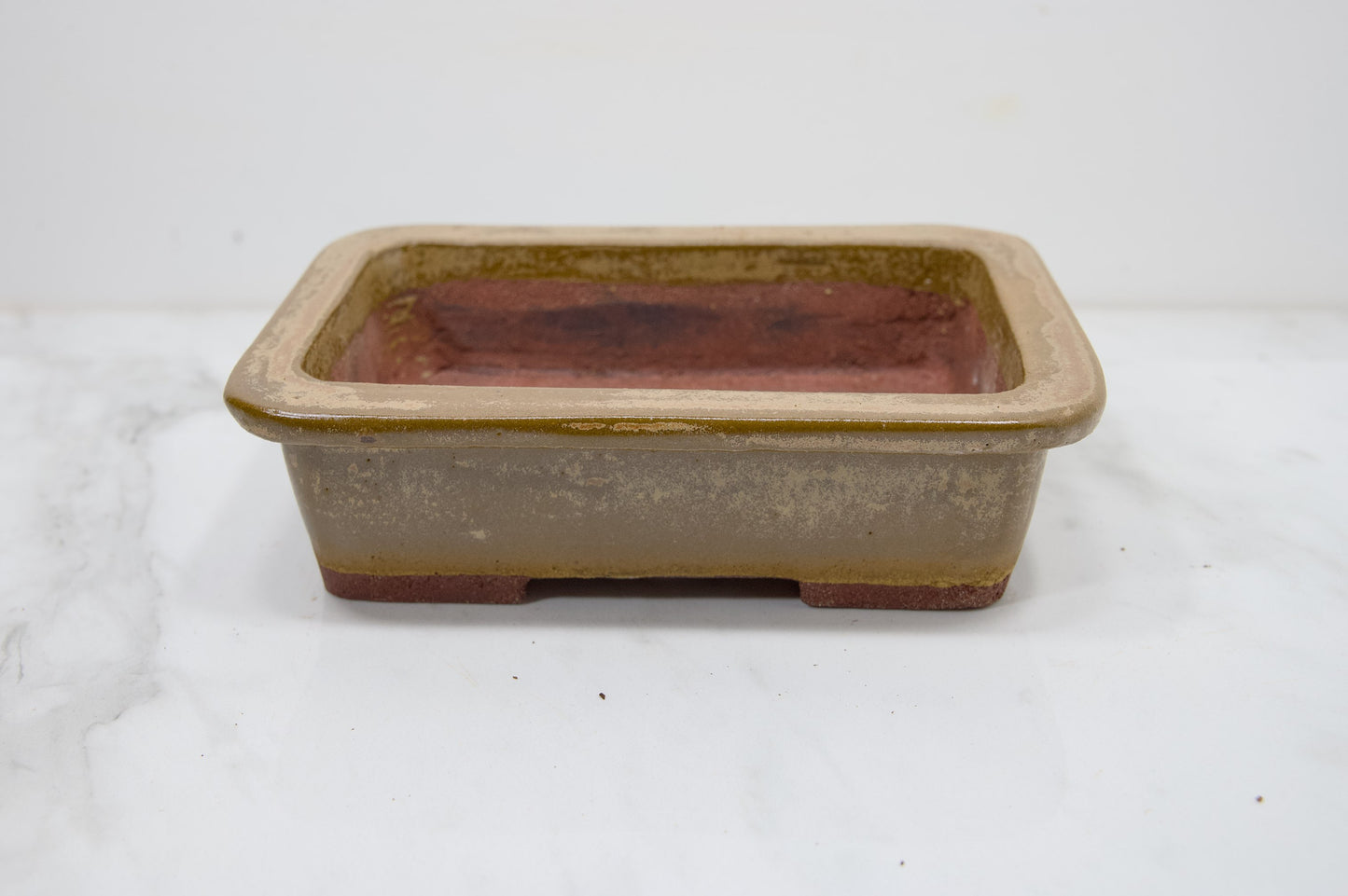 Venus Brown Rectangular Bonsai Dish 17cm