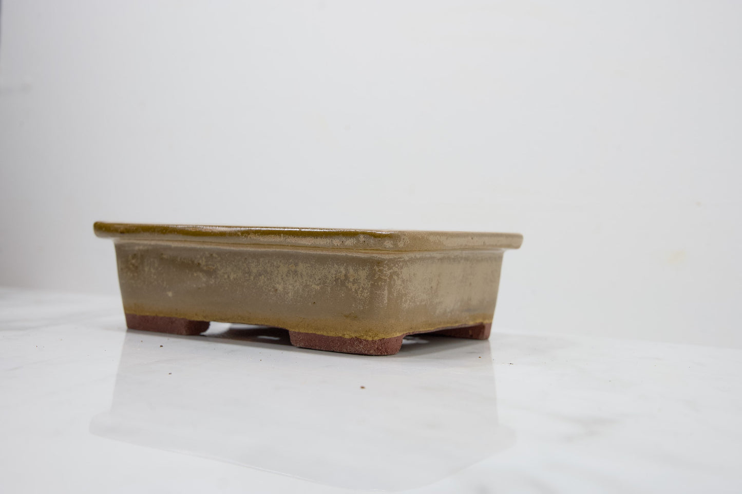 Venus Brown Rectangular Bonsai Dish 17cm