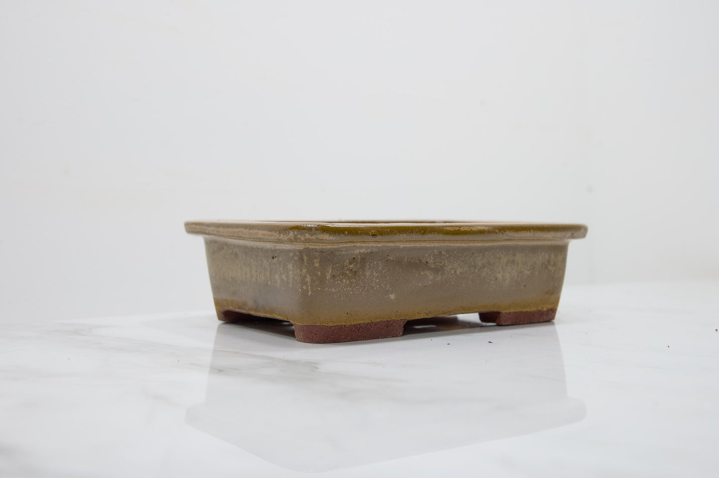 Venus Brown Rectangular Bonsai Dish 17cm