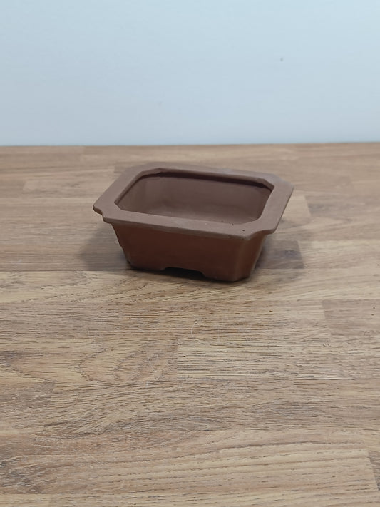Bonsai Pot B3 Unglazed Ceramic -12cm