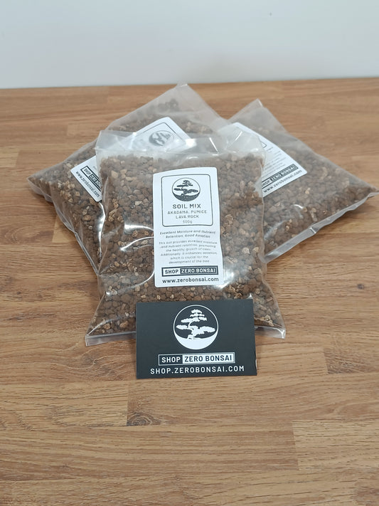 Zero Bonsai Tree Soil Mix  -  Triple Pack 3 x 500g bags