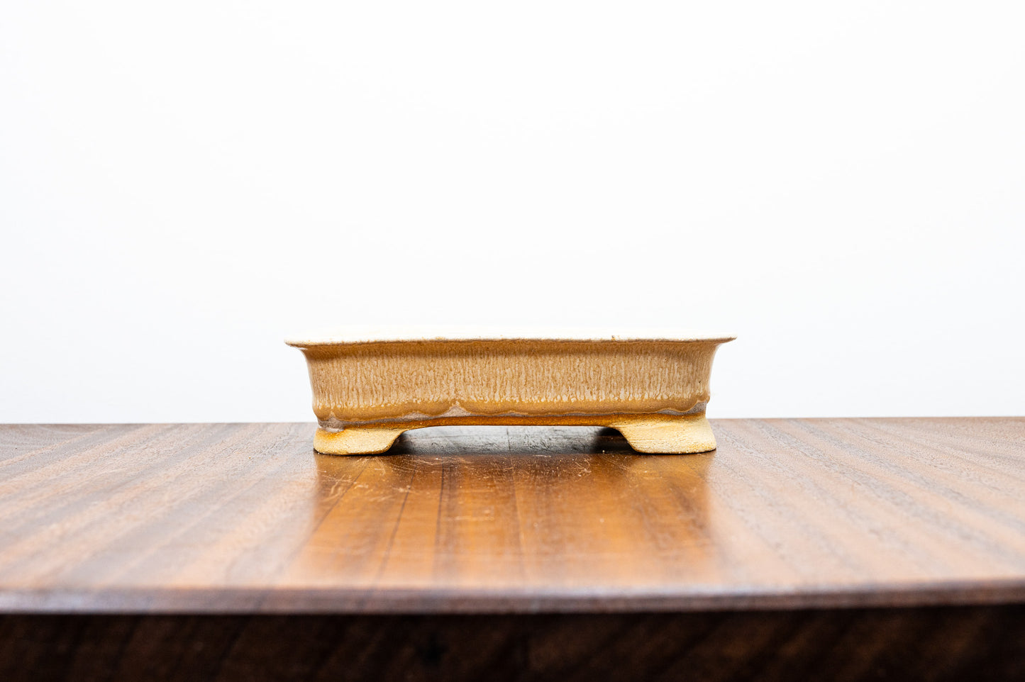 Topaz Curved Rectangular Ceramic Bonsai Pot 17cm