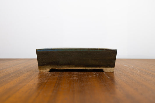 Blue / Grey Rectangular Bonsai Pot 12.5cm