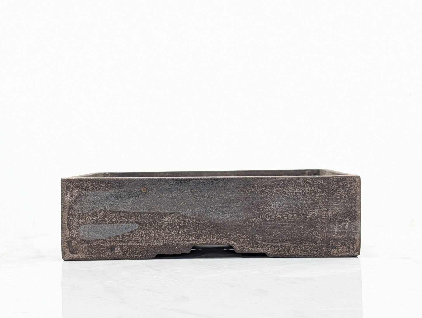 Washed  Matt Black - Rectangular Ceramic 22cm Bonsai Dish