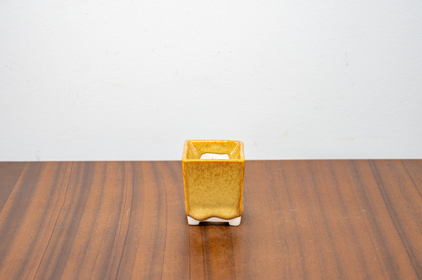 Topaz - White Stoneware Bonsai Cube Pot 5cm