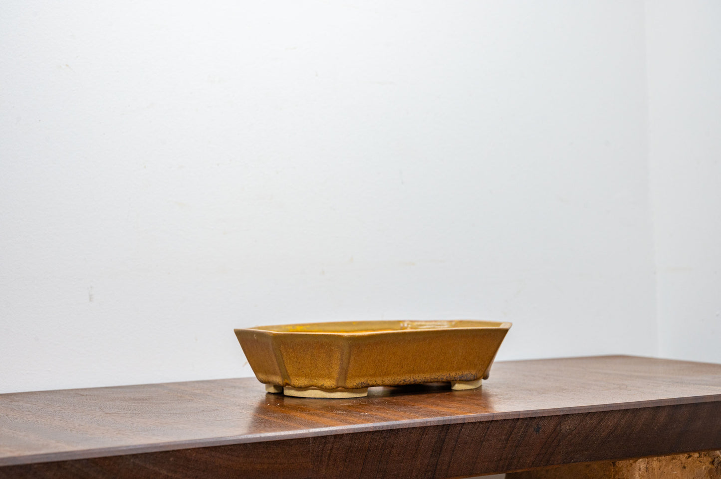 Venus Brown DEEP  Rectangular  Ceramic Bonsai Dish 21cm