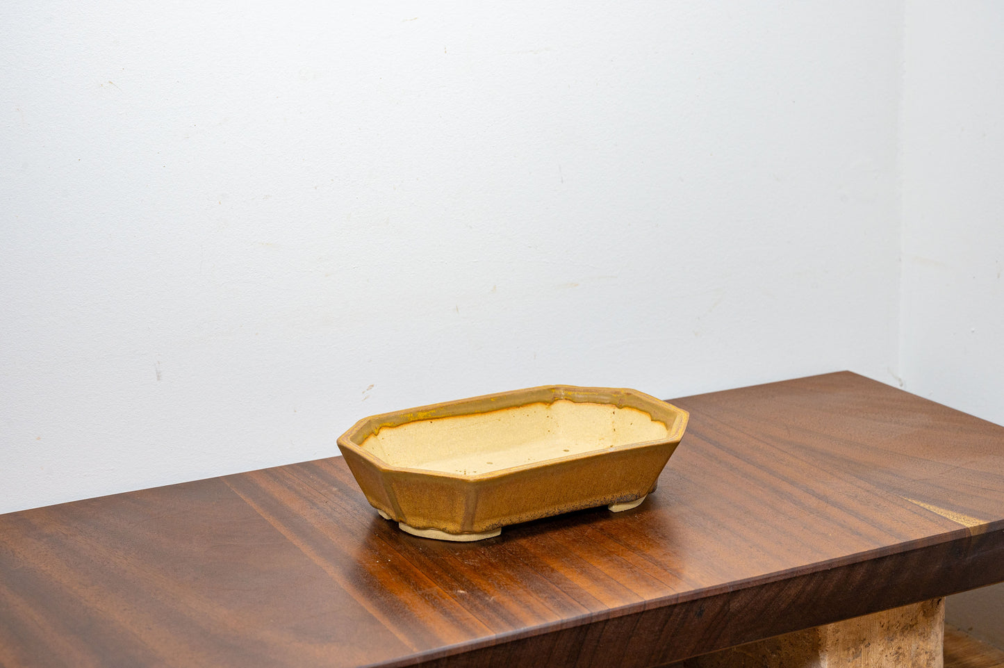 Venus Brown DEEP  Rectangular  Ceramic Bonsai Dish 21cm