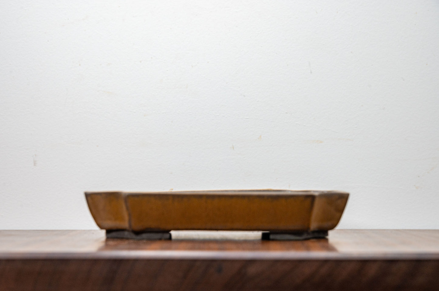 Venus Brown - Black Clay Rectangular  Ceramic Bonsai Pot 23cm