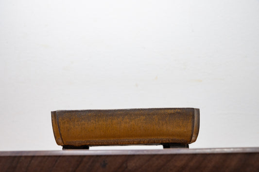 Venus Brown - Black Clay Rectangular  Ceramic Bonsai Pot 16cm