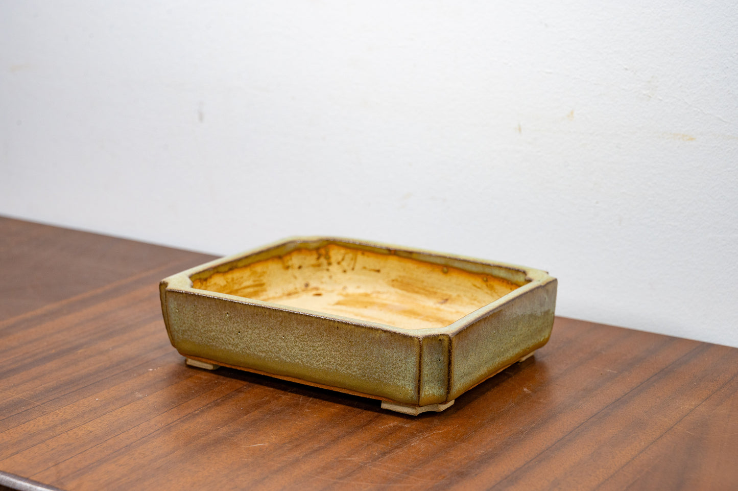 Tundra Rectangular  Ceramic Bonsai Pot 15cm