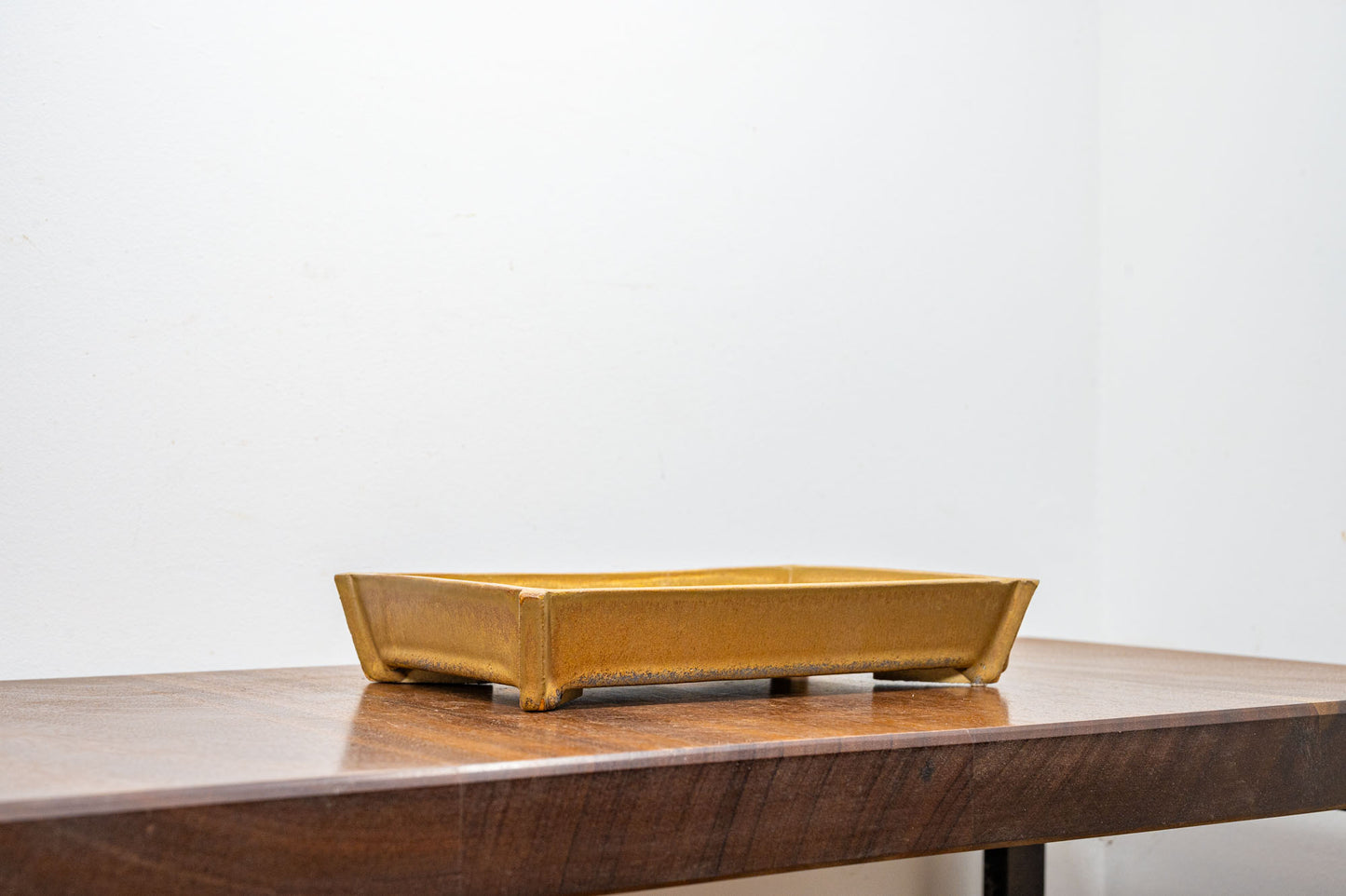 Venus Brown Rectangular Ceramic Bonsai Dish 22cm