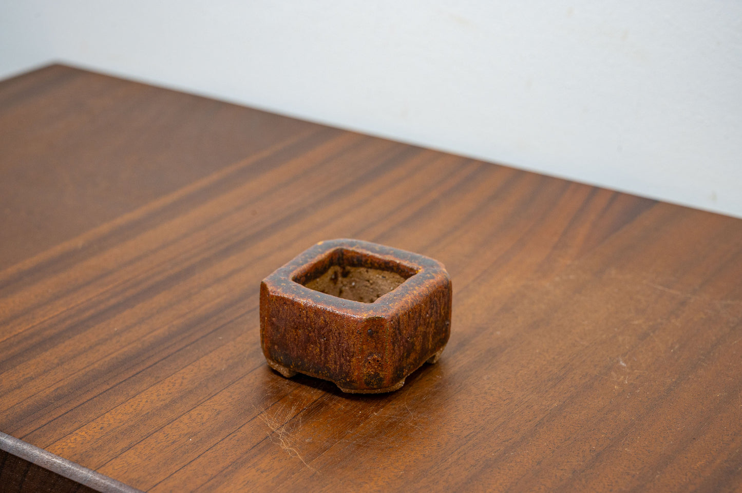 Ember Brown Ceramic Bonsai Pot 5cm