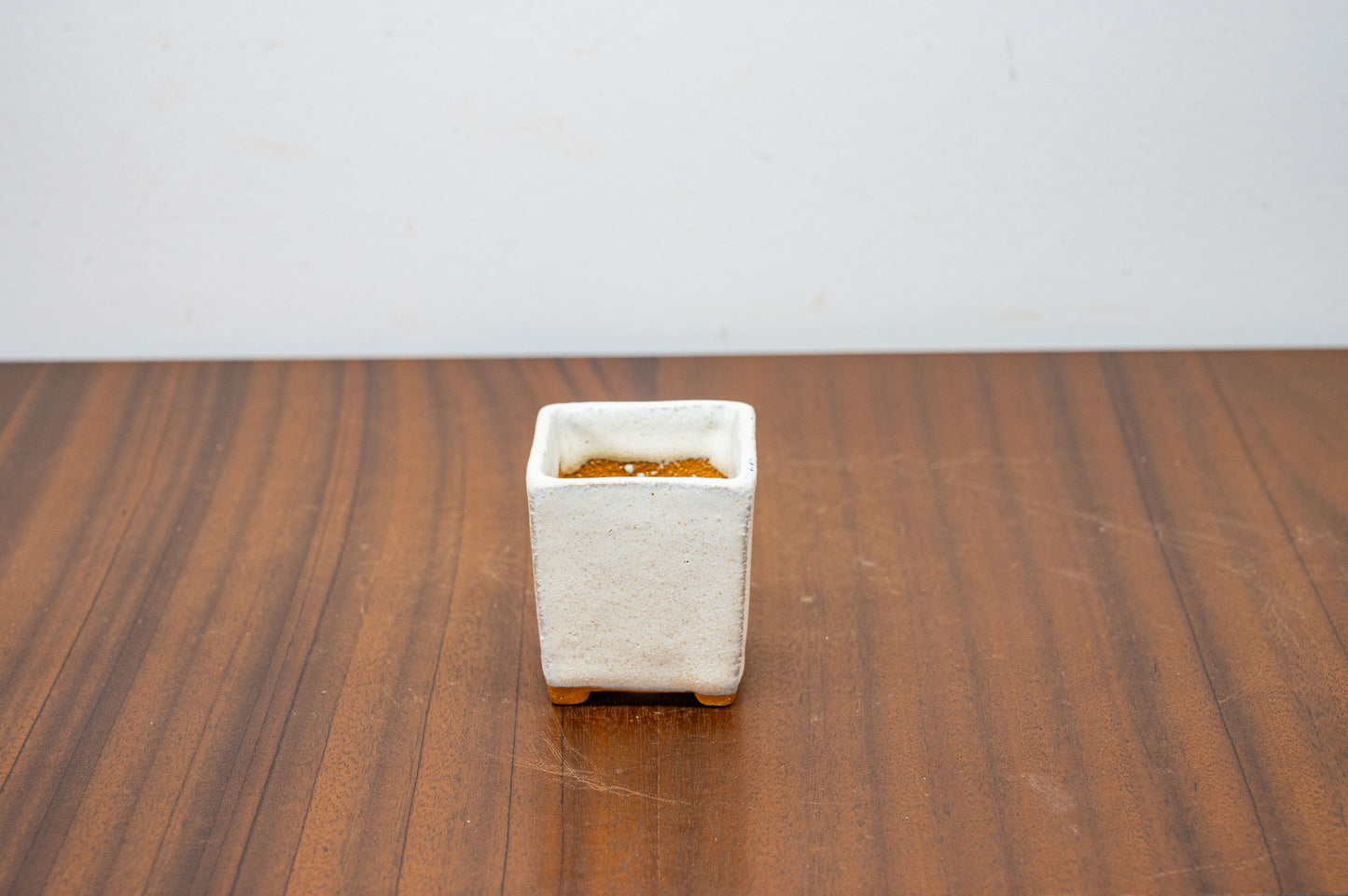 Romantic Cream Mini Cascade Cube Ceramic Bonsai Pot 4.5cm