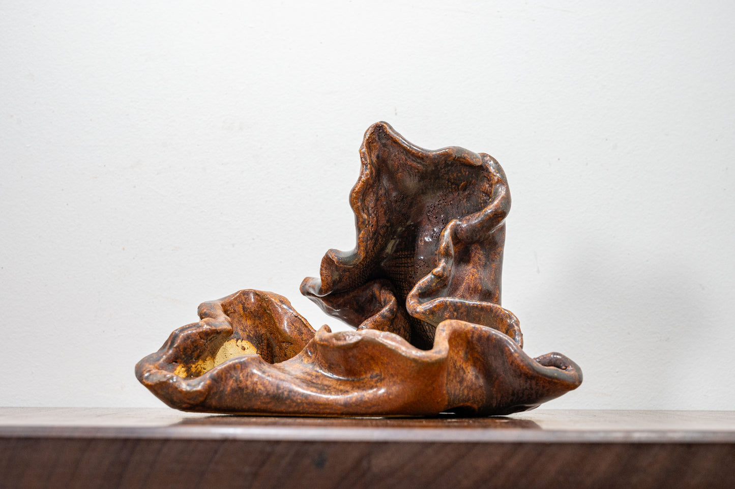 Abstract -  Ember Brown 22cm Ceramic Vessel