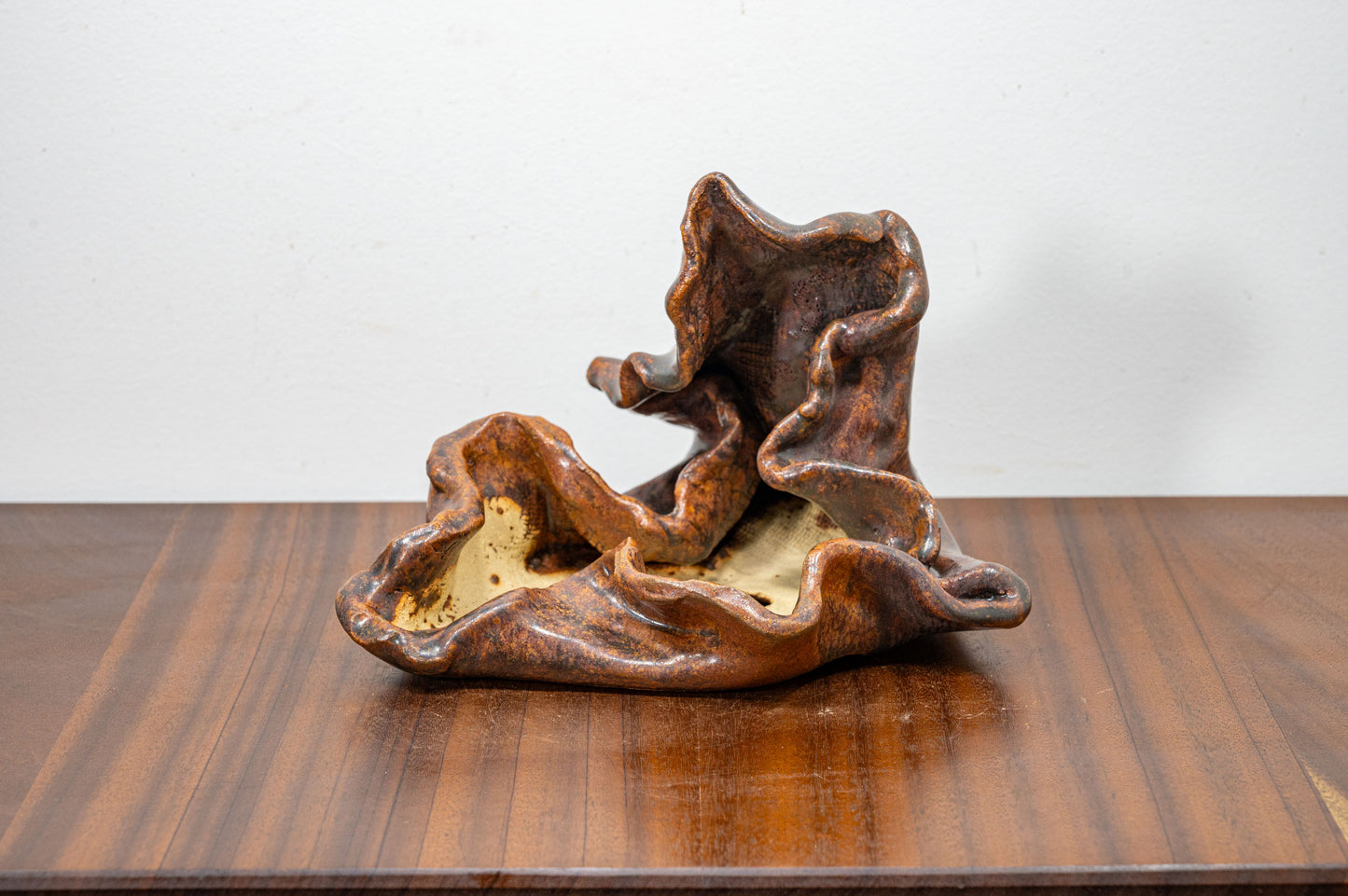 Abstract -  Ember Brown 22cm Ceramic Vessel