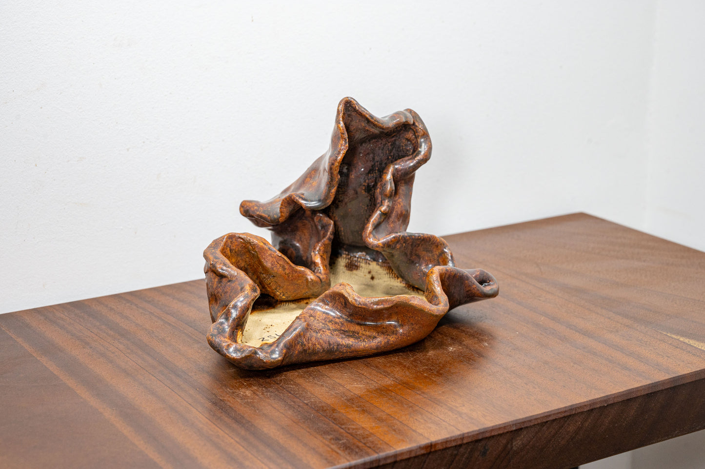 Abstract -  Ember Brown 22cm Ceramic Vessel