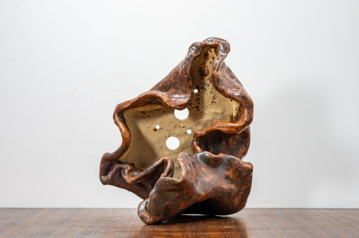 Abstract -  Ember Brown 22cm Ceramic Vessel