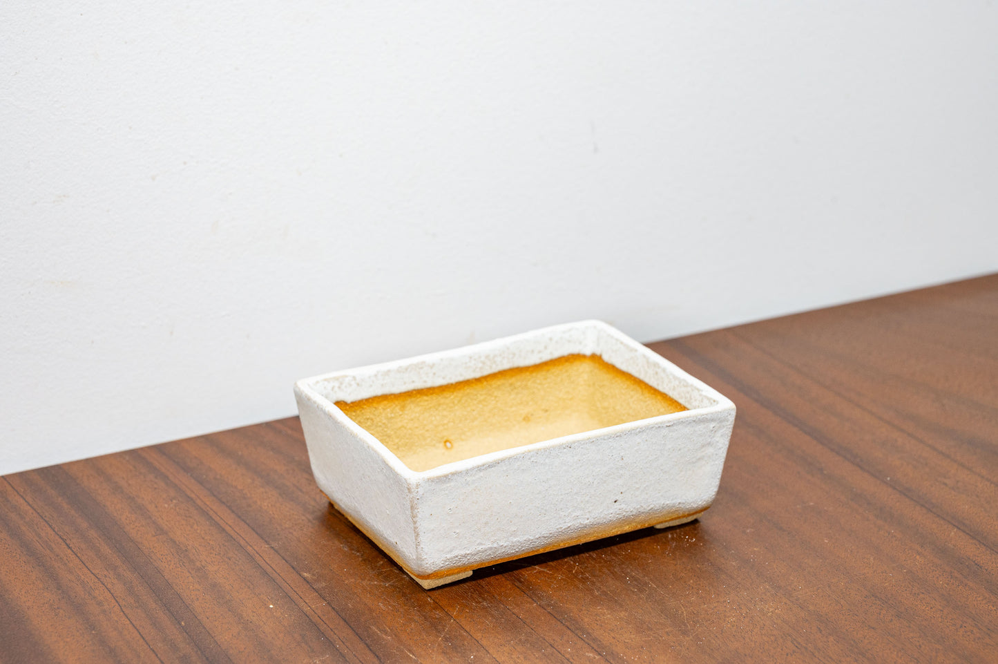 Romantic Cream Rectangular Bonsai Pot 12cm