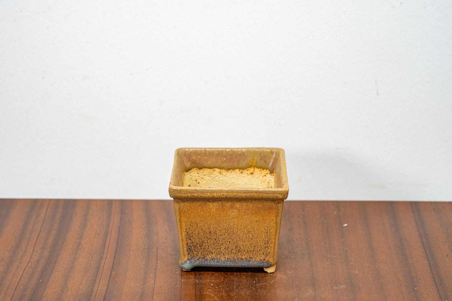 Venus Brown Ceramic Bonsai Cube Pot - 7cm