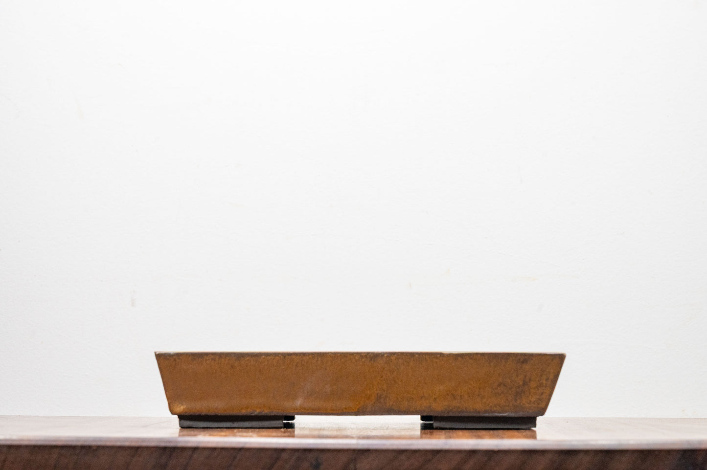 Venus Brown Shallow Rectangular Ceramic Bonsai 22cm Dish